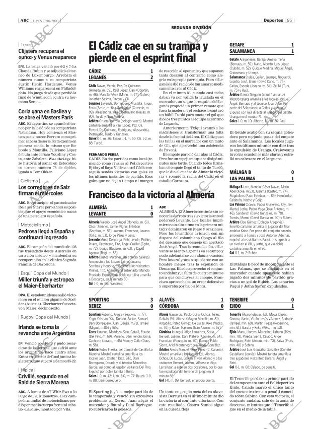 ABC MADRID 27-10-2003 página 95
