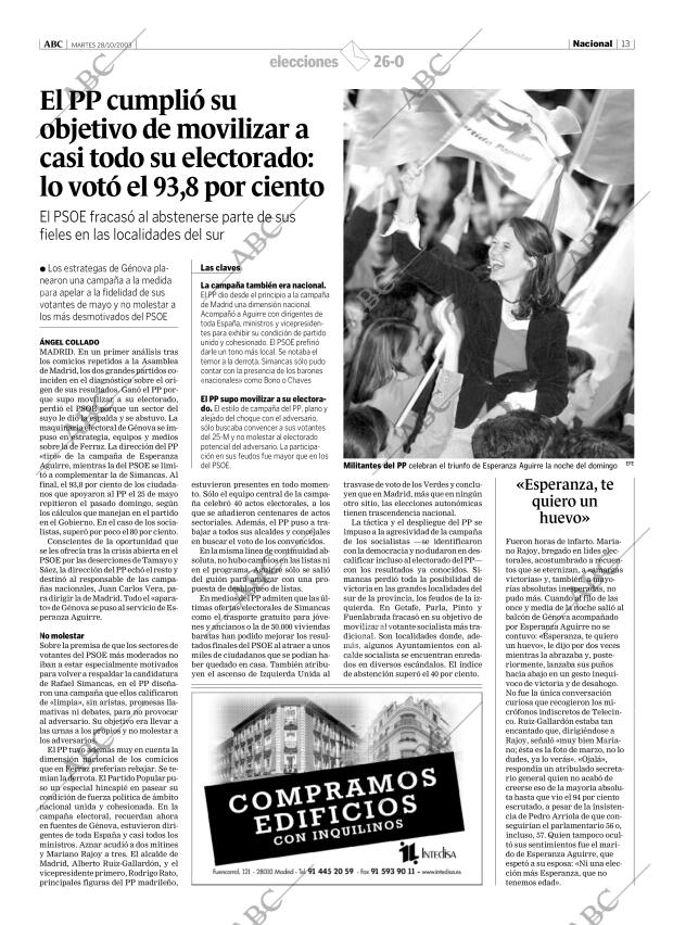 ABC MADRID 28-10-2003 página 13