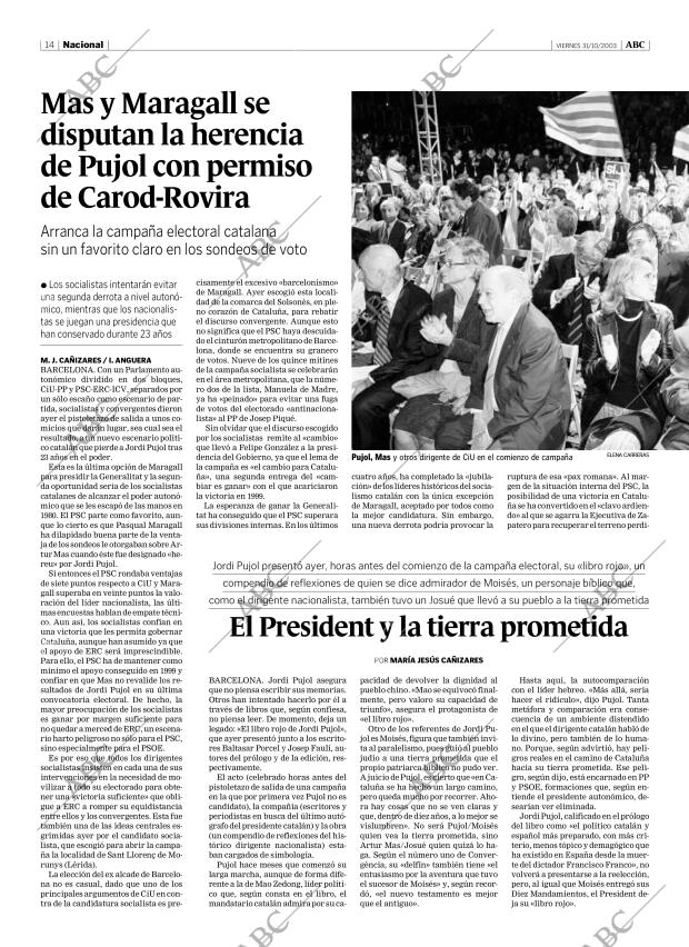 ABC MADRID 31-10-2003 página 14