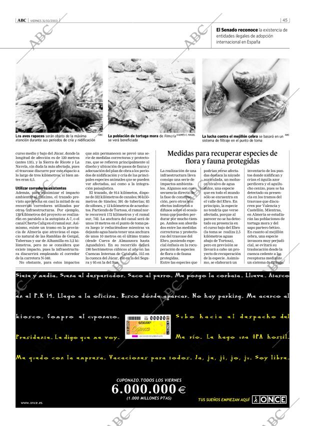 ABC MADRID 31-10-2003 página 45