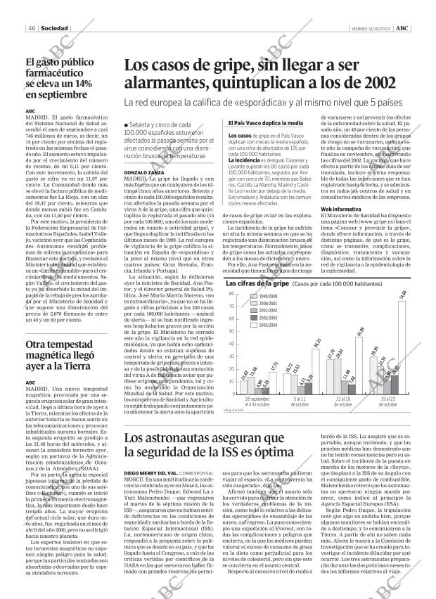 ABC MADRID 31-10-2003 página 46