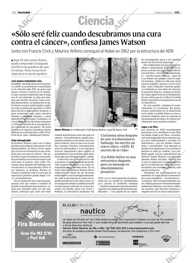 ABC MADRID 31-10-2003 página 48