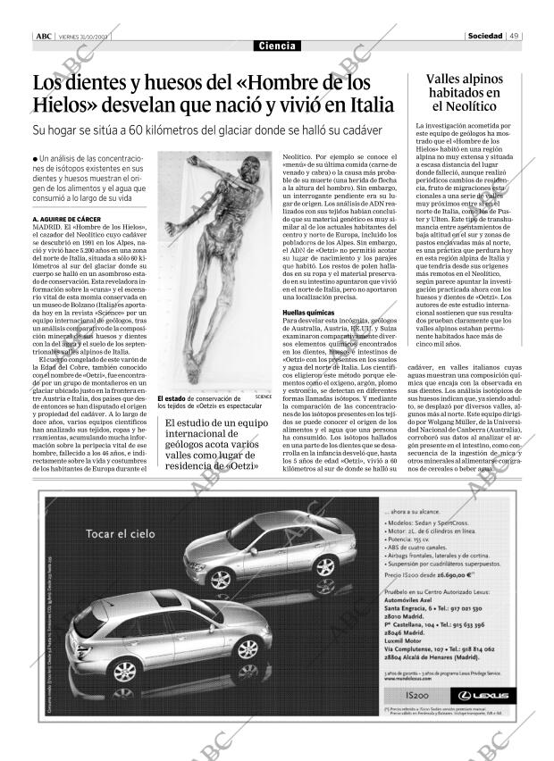 ABC MADRID 31-10-2003 página 49
