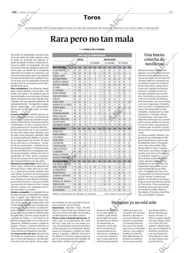 ABC MADRID 31-10-2003 página 59