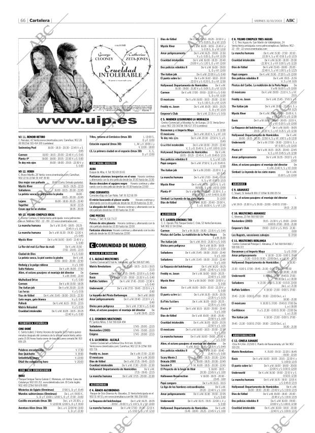 ABC MADRID 31-10-2003 página 66