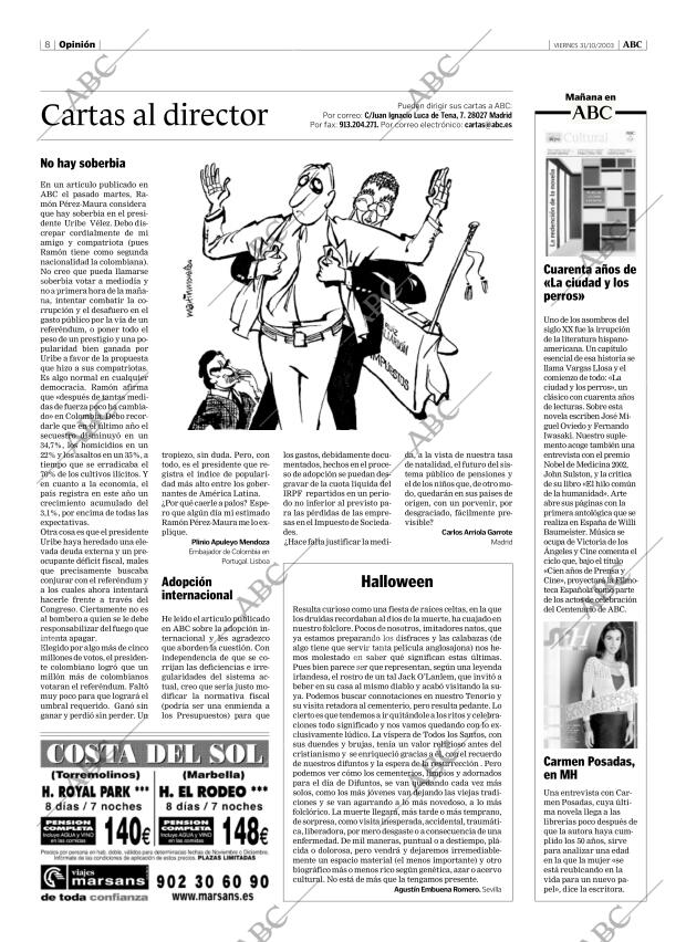 ABC MADRID 31-10-2003 página 8