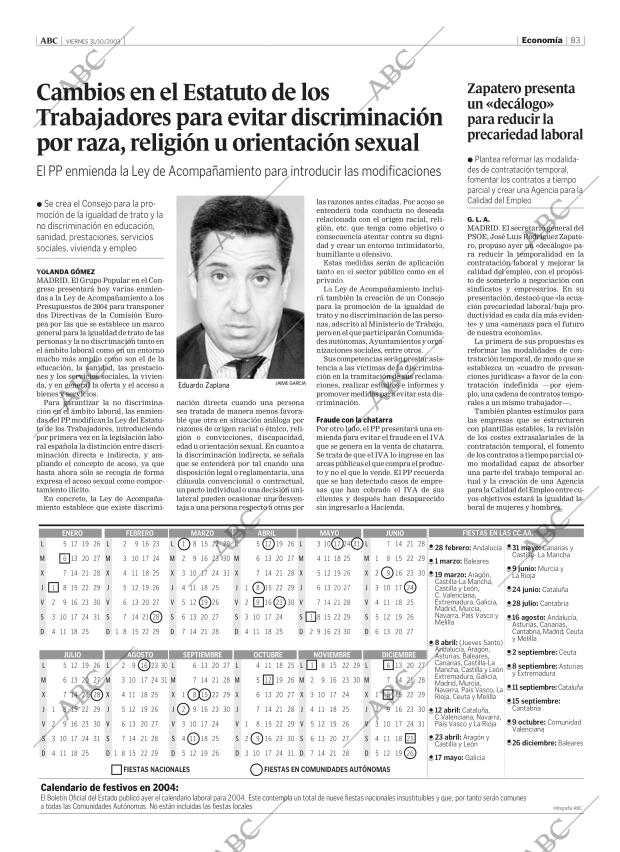 ABC MADRID 31-10-2003 página 83