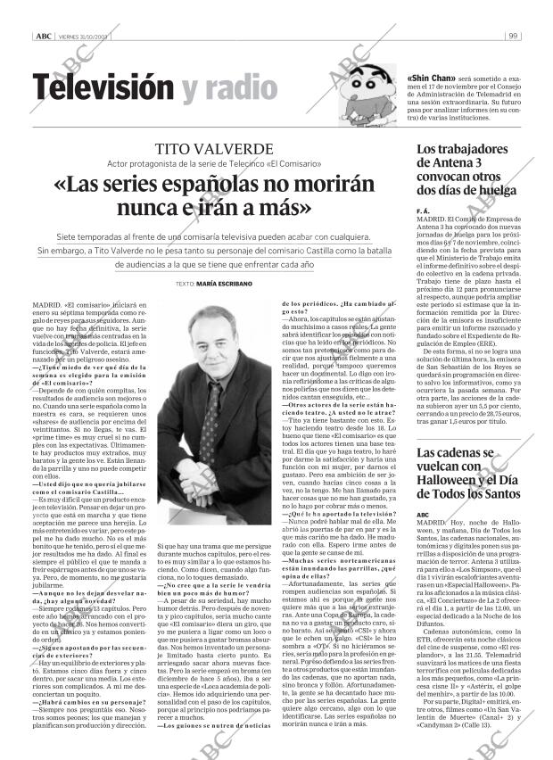ABC MADRID 31-10-2003 página 99