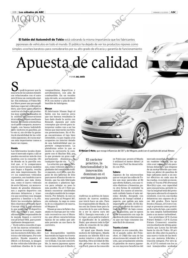 ABC MADRID 01-11-2003 página 108