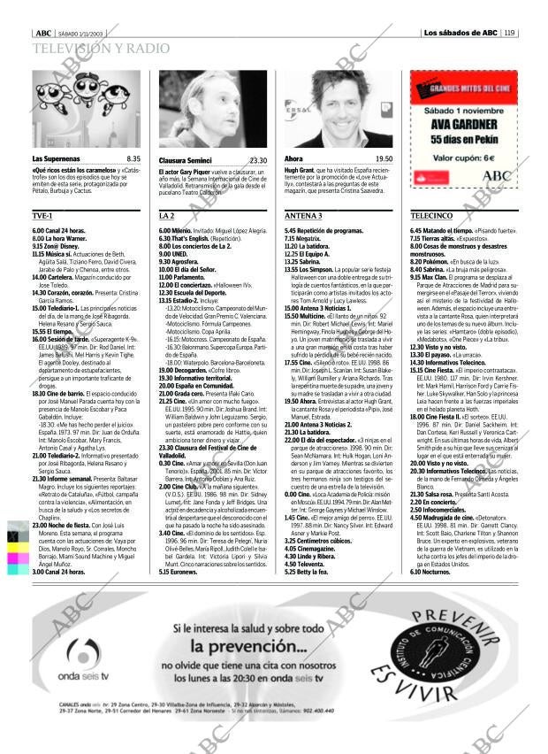 ABC MADRID 01-11-2003 página 119