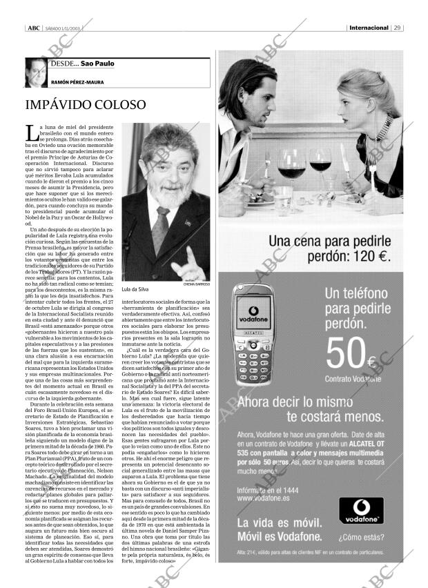 ABC MADRID 01-11-2003 página 29