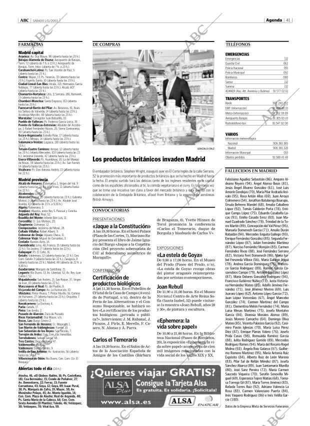 ABC MADRID 01-11-2003 página 41