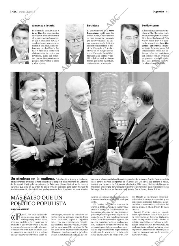 ABC MADRID 01-11-2003 página 5