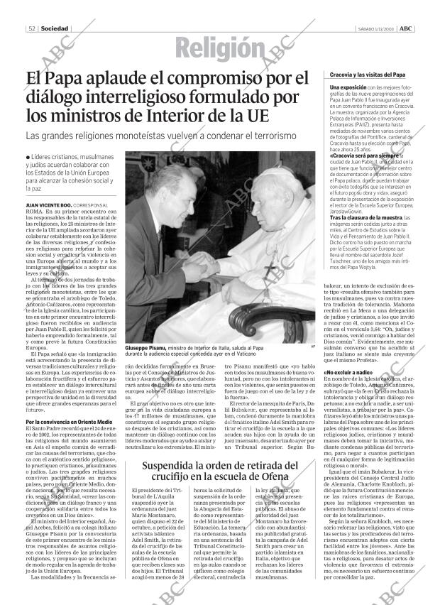 ABC MADRID 01-11-2003 página 52