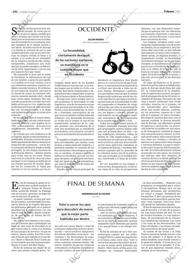 ABC MADRID 01-11-2003 página 65