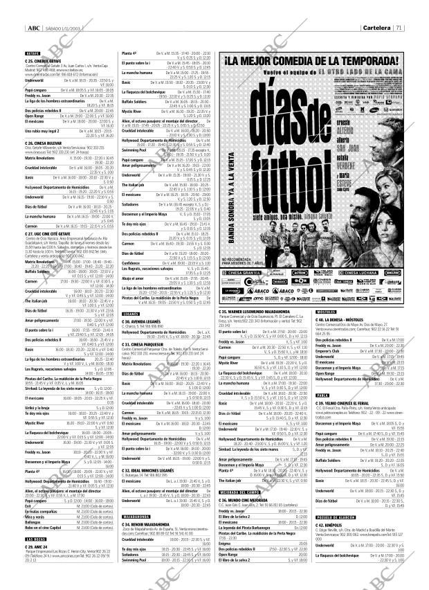 ABC MADRID 01-11-2003 página 71