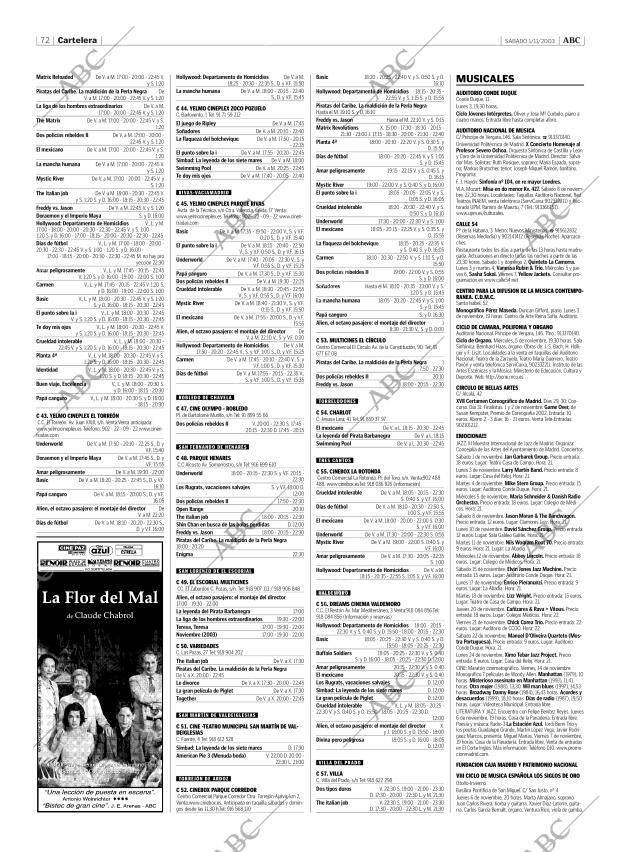 ABC MADRID 01-11-2003 página 72