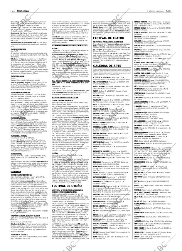 ABC MADRID 01-11-2003 página 74