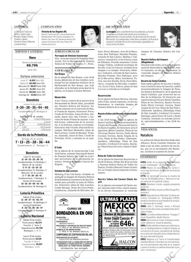 ABC SEVILLA 01-11-2003 página 41