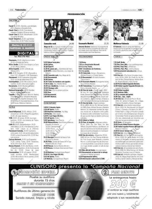 ABC MADRID 02-11-2003 página 106