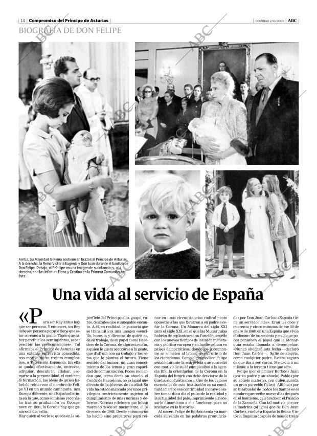 ABC MADRID 02-11-2003 página 14