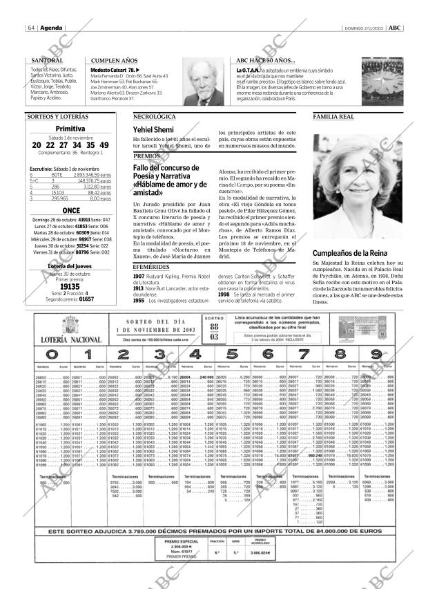 ABC MADRID 02-11-2003 página 64
