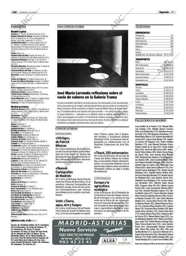 ABC MADRID 02-11-2003 página 65