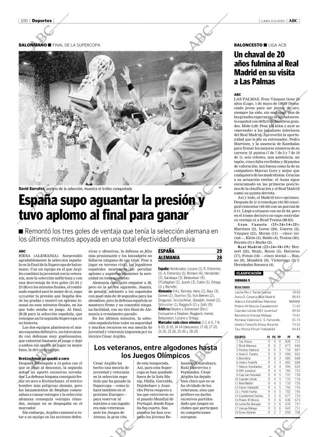 ABC MADRID 03-11-2003 página 100