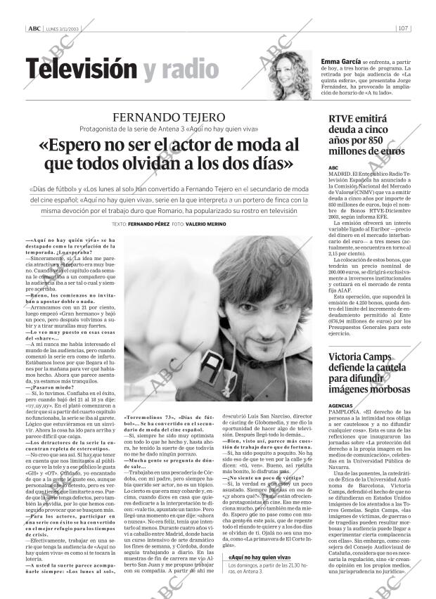 ABC MADRID 03-11-2003 página 107