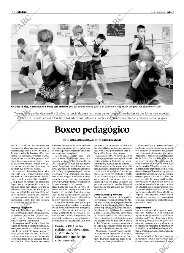 ABC MADRID 03-11-2003 página 40
