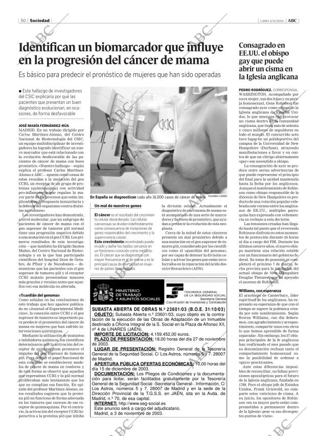 ABC MADRID 03-11-2003 página 50