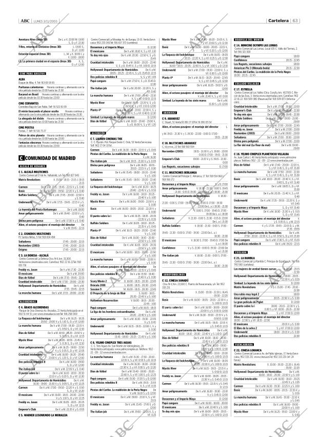 ABC MADRID 03-11-2003 página 63