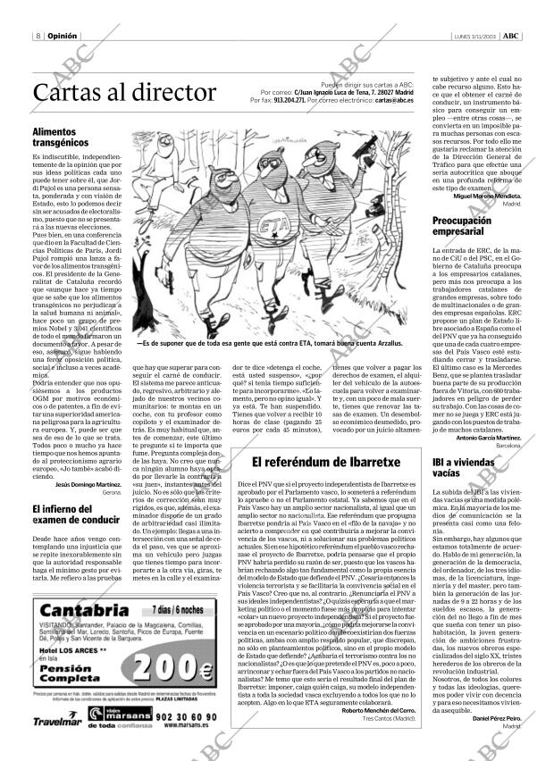 ABC MADRID 03-11-2003 página 8