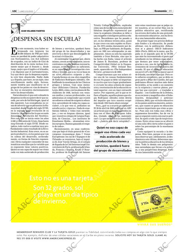 ABC MADRID 03-11-2003 página 85