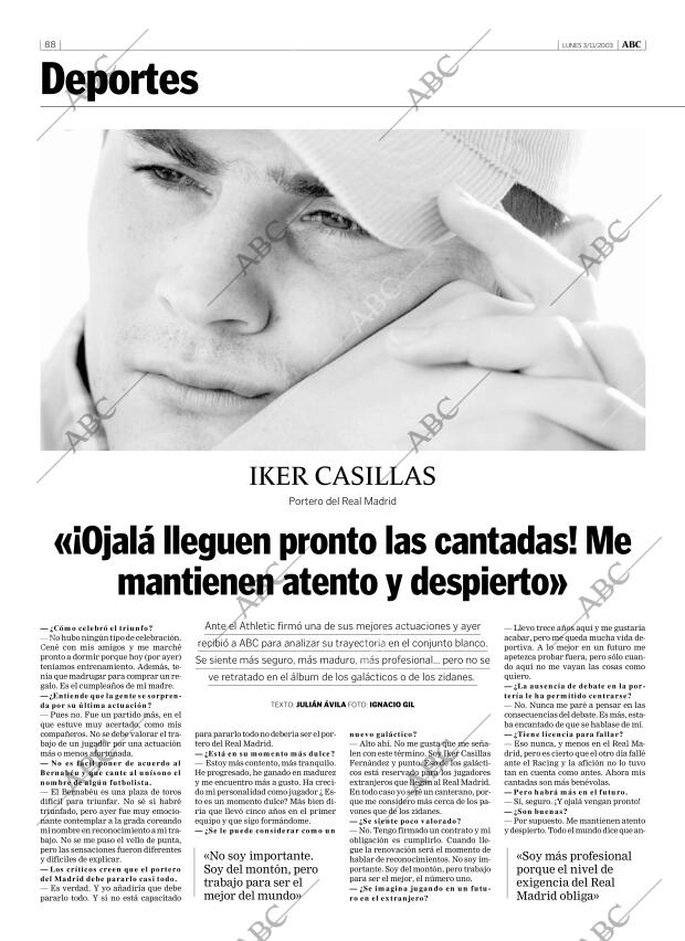 ABC MADRID 03-11-2003 página 88