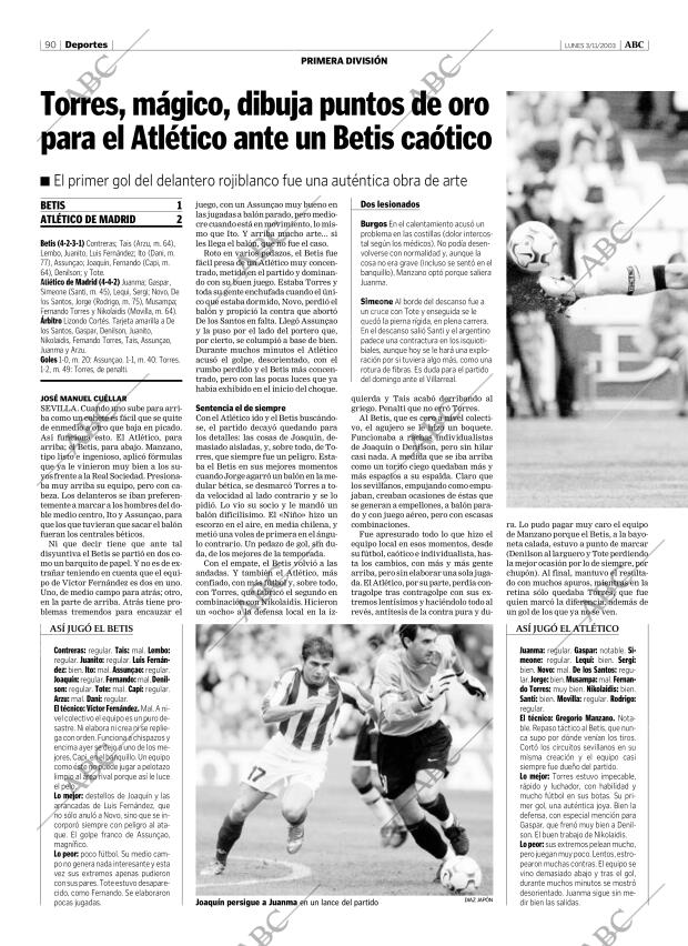 ABC MADRID 03-11-2003 página 90