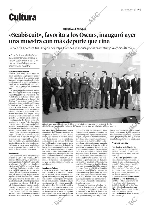 ABC SEVILLA 03-11-2003 página 58