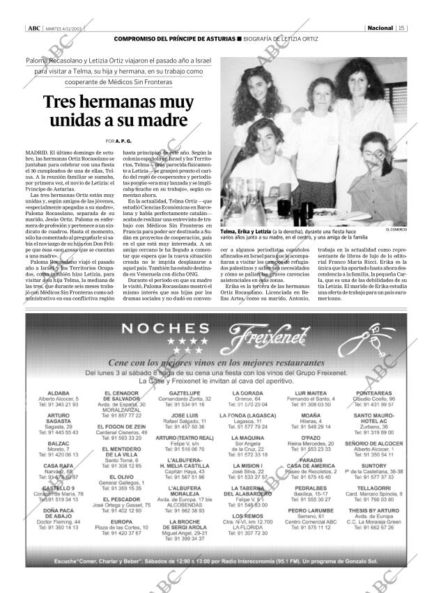 ABC MADRID 04-11-2003 página 15