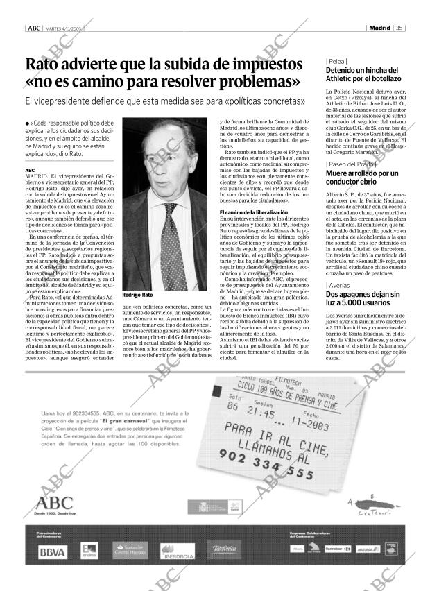 ABC MADRID 04-11-2003 página 35