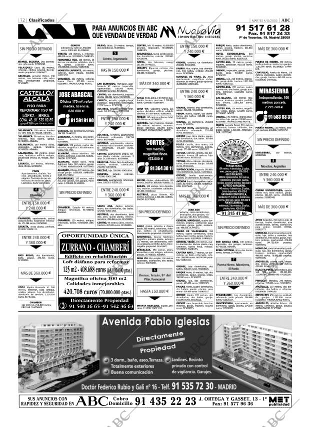 ABC MADRID 04-11-2003 página 72