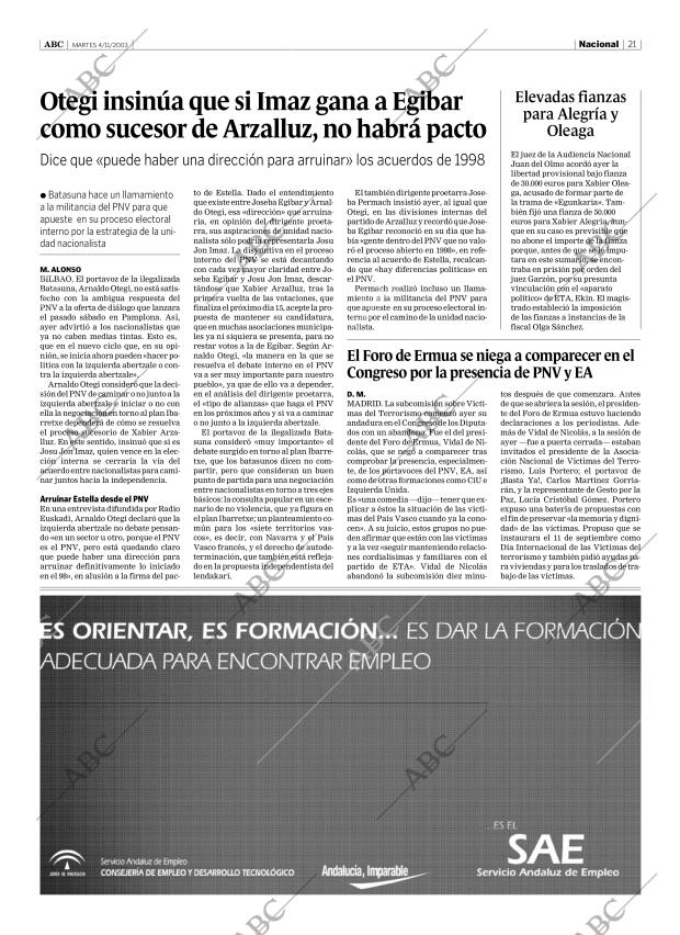 ABC SEVILLA 04-11-2003 página 21