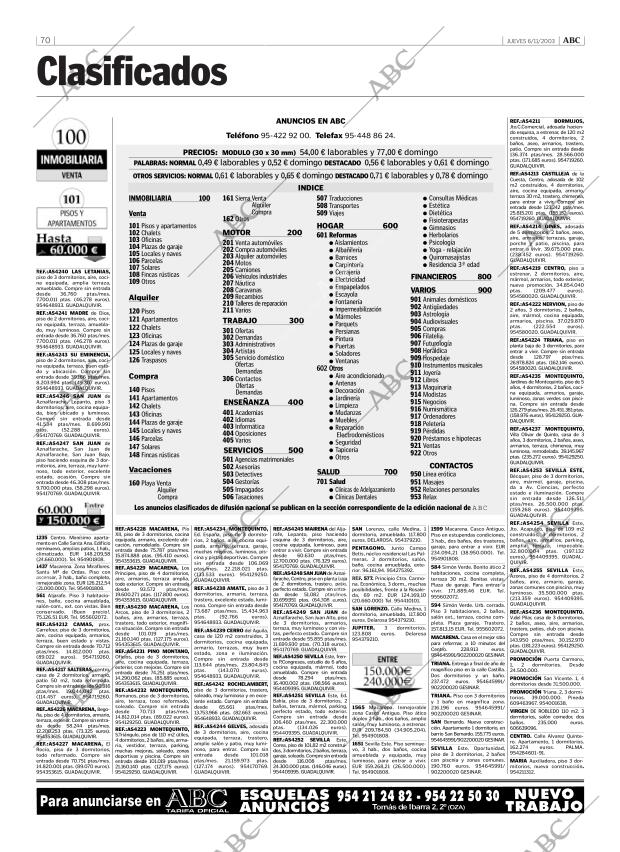 ABC SEVILLA 06-11-2003 página 70