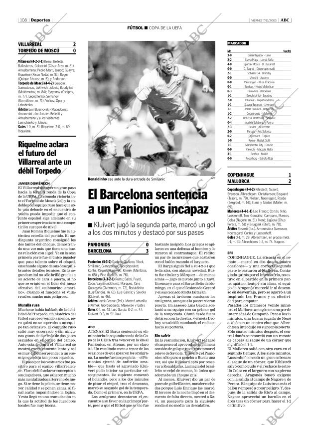 ABC MADRID 07-11-2003 página 108