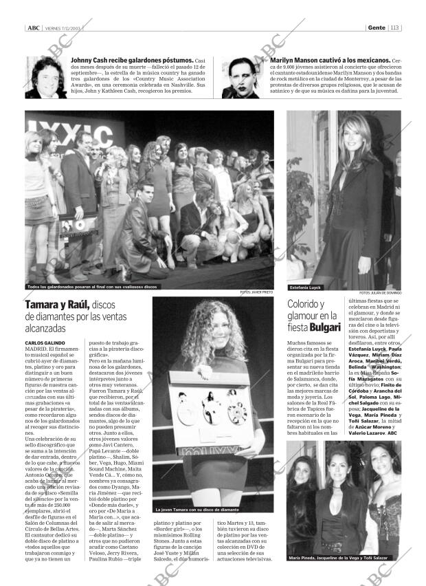 ABC MADRID 07-11-2003 página 113
