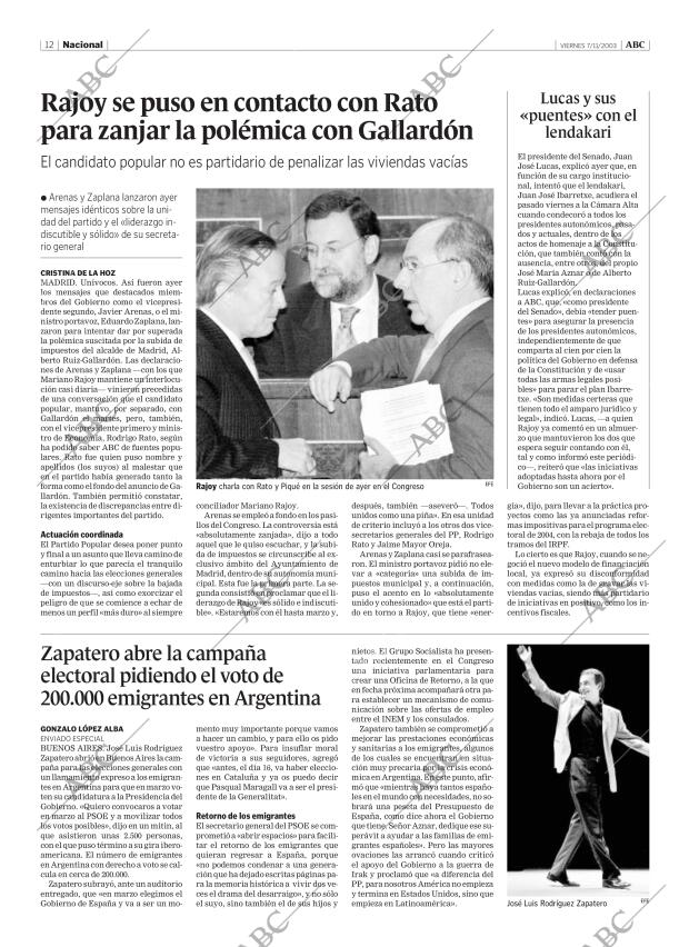 ABC MADRID 07-11-2003 página 12