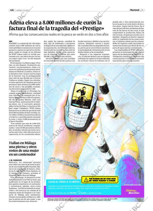 ABC MADRID 07-11-2003 página 21