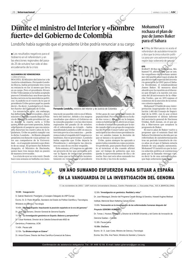 ABC MADRID 07-11-2003 página 28