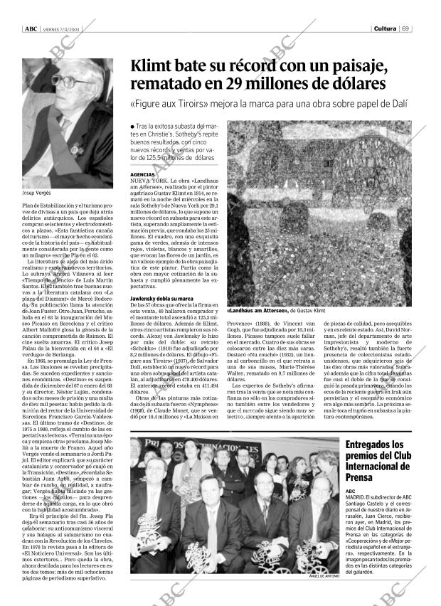 ABC MADRID 07-11-2003 página 69