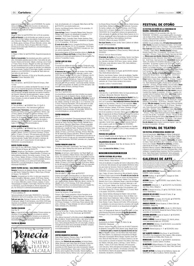 ABC MADRID 07-11-2003 página 86