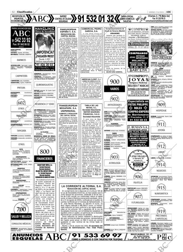 ABC MADRID 07-11-2003 página 92